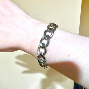 Y2K Vintage Juicy Couture Silver Toggle Chain Bracelet